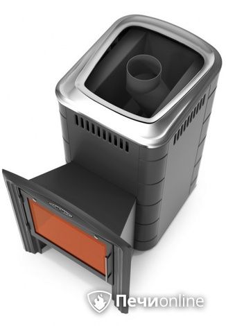 Дровяная печь-каменка TMF Тунгуска 2017 Inox Витра антрацит в Чайковском